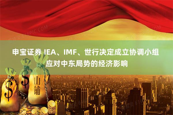 申宝证券 IEA、IMF、世行决定成立协调小组 应对中东局势的经济影响